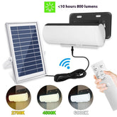 Solar Sensor Wall Lamp Tricolour Light Indoor And Outdoor Courtyard Home Lighting Super Bright Street Lamp